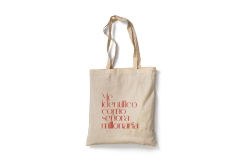 Tote Bag "Me identifico como señora millonaria"