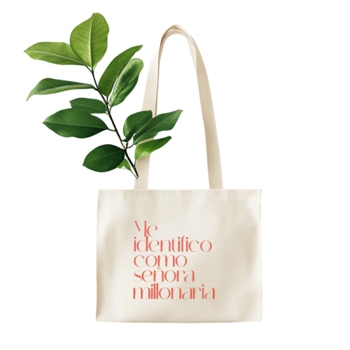 Tote Bag "Me identifico como señora millonaria" - Imagen 3